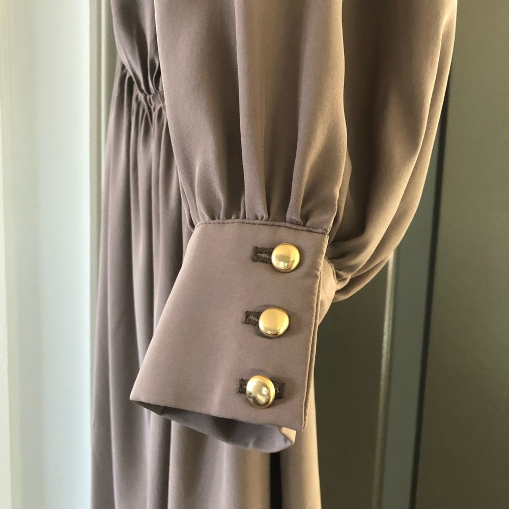 Leona by Lauren Leonard one shoulder silk dress